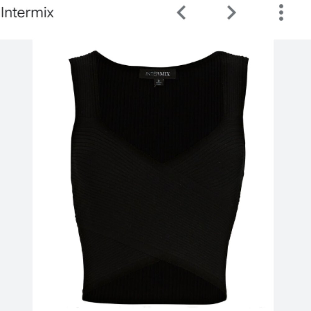 Intermix Knit Tank with Cut Outs